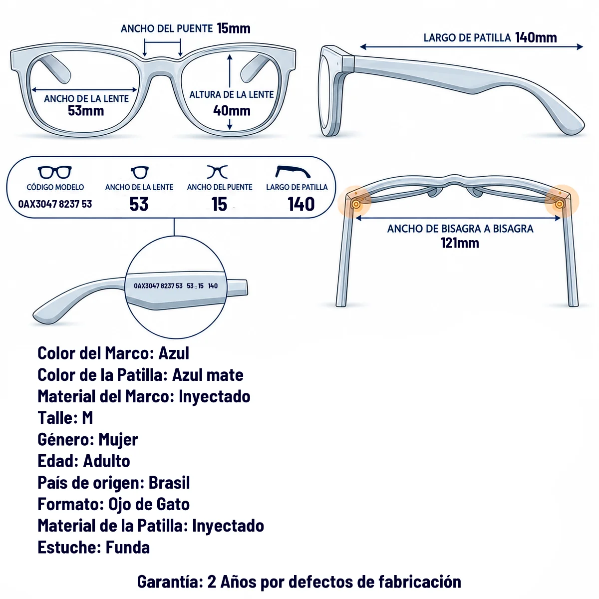 Armani Exchange AX3047 8237-53-M