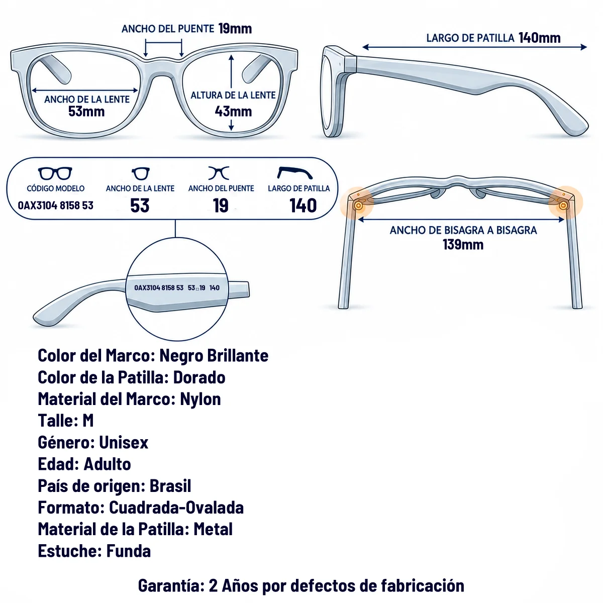 Armani Exchange AX3104 8158-53-M