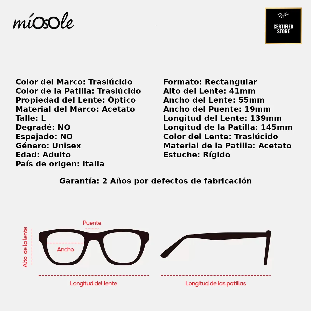 Ray-Ban Rx5421  2001-55-L