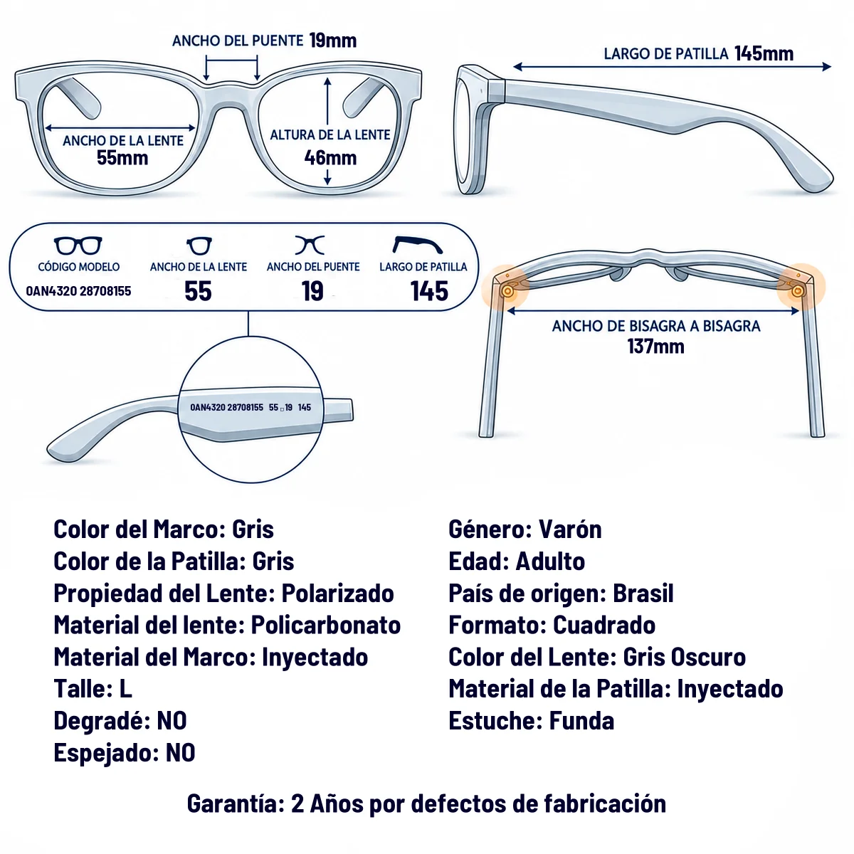 Arnette AN4320 287081-55-L