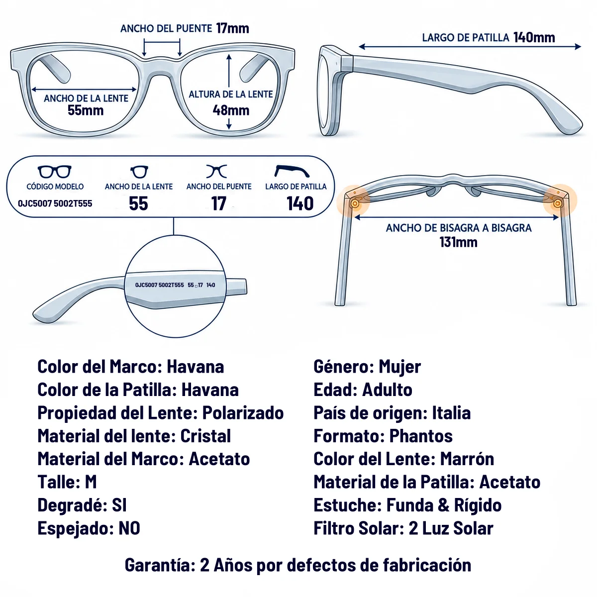 Jimmy Choo JC5007 5002T5-55-M