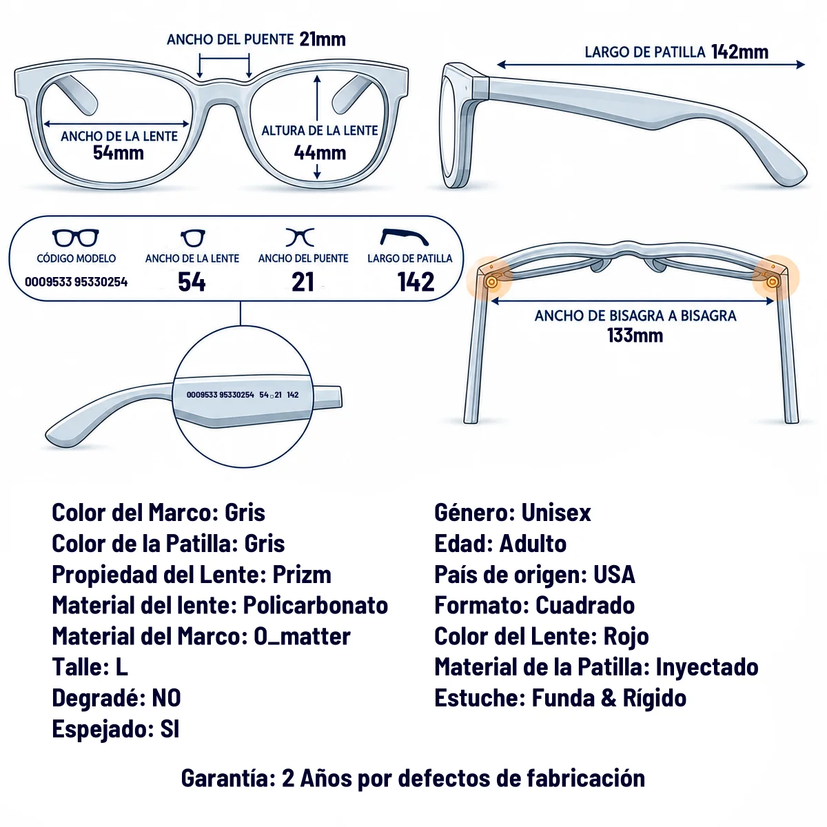 Oakley Oo9533 953302-54-L
