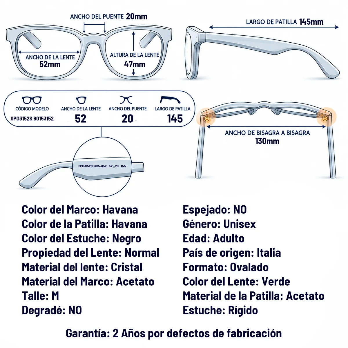 Persol PO3152S 901531-52-M