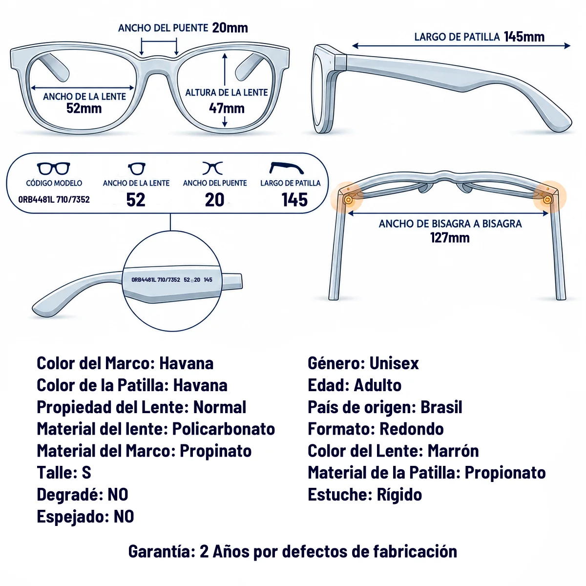 Ray-Ban RB4481L 710/73-52-S