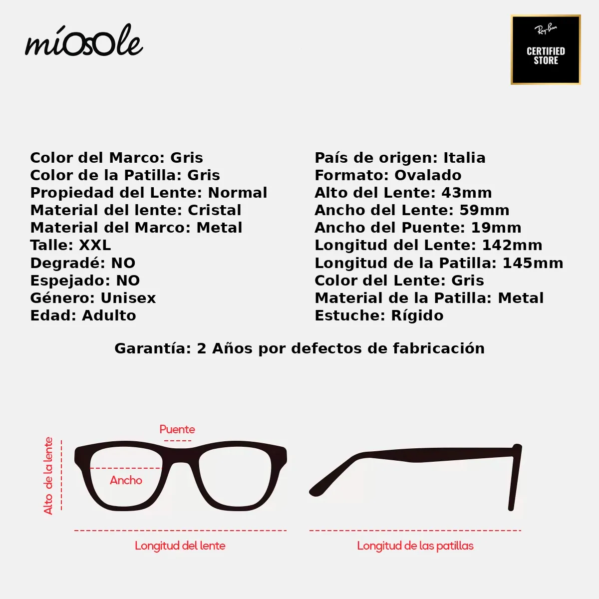 Ray-Ban RB8329M  F124B1-59-XXL