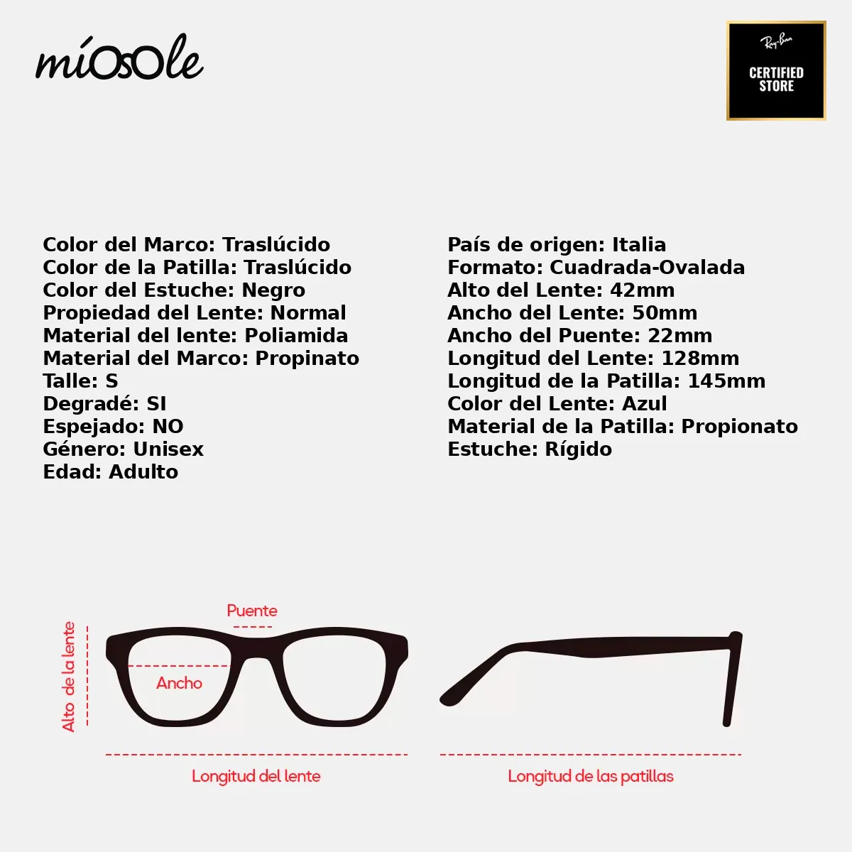 Ray-Ban Rbr0502sm F7064L50-S