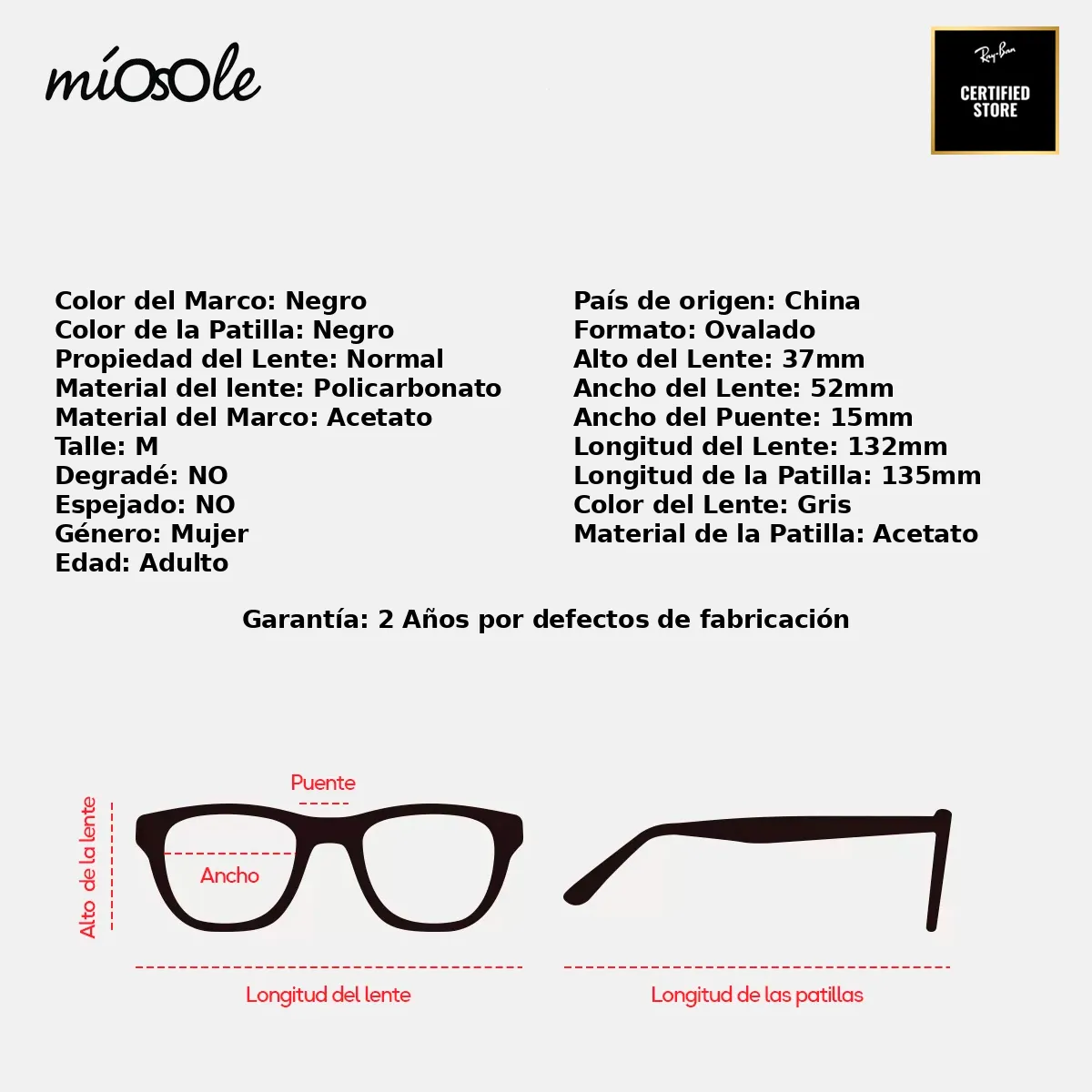 Vogue Vo2606s W44/87-52-M